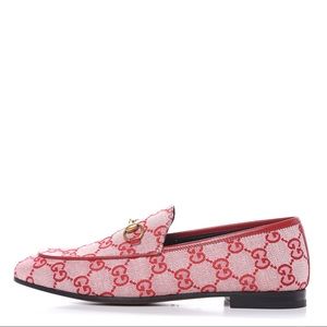 GUCCI Women's Jordaan GG Canvas Loafers